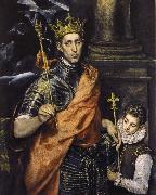 El Greco, St Louis,King of France,with a Page